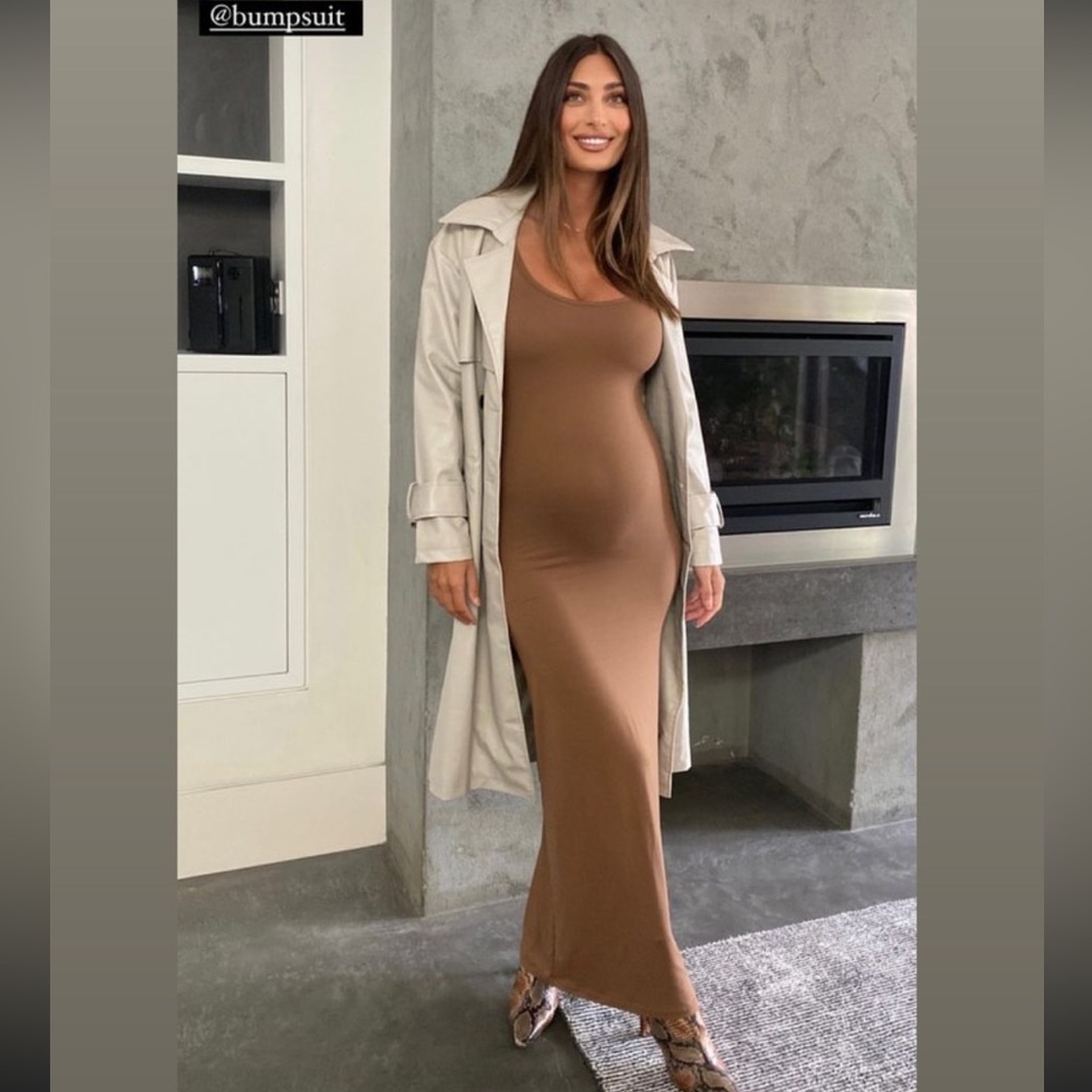 Bumpsuit Jane dress in tan XS
